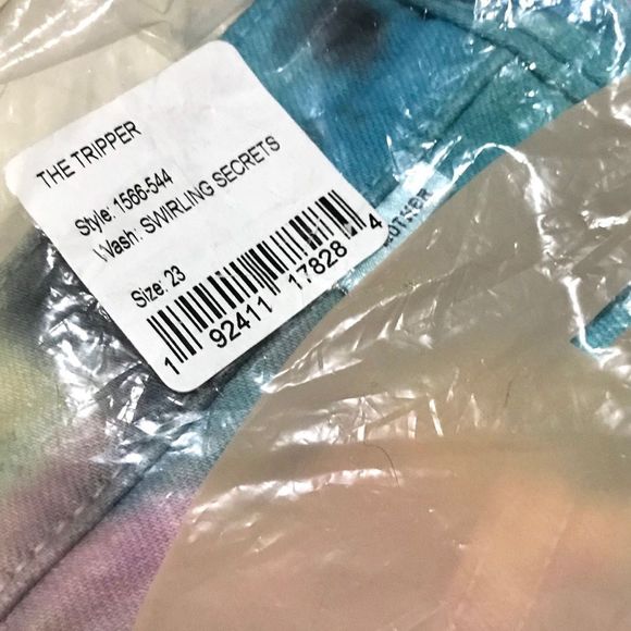 NWT $238 MOTHER | The Tripper | Swirling Secrets Pastel Tie Dye Jeans | - Picture 15 of 16